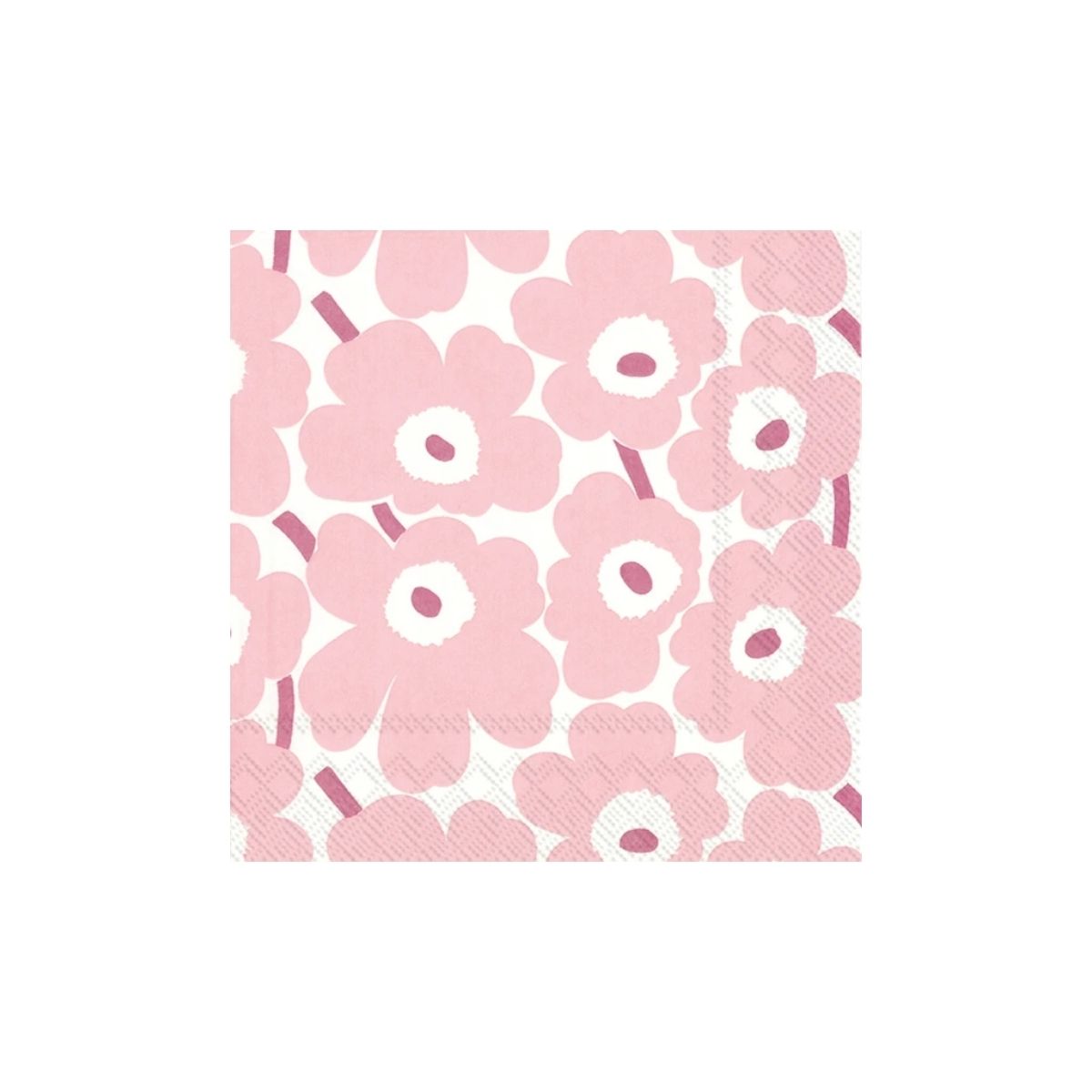 Paper Napkins Cocktail Size - Pack of 20 - Unikko Light Rose
