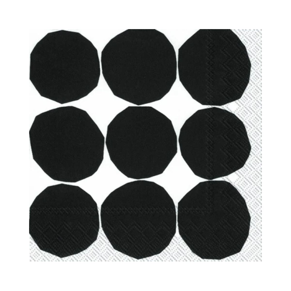 Paper Napkins Lunch Size - Pack of 20 - Kivet Black White