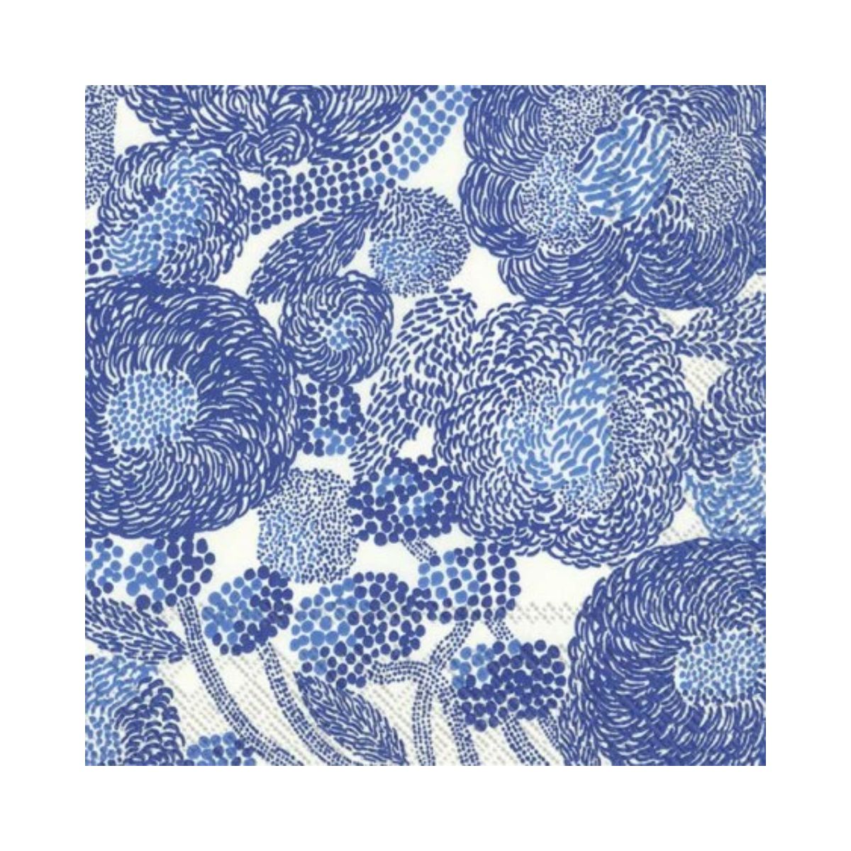 Paper Napkins Lunch Size - Pack of 20 - Mynsteri Cream Blue