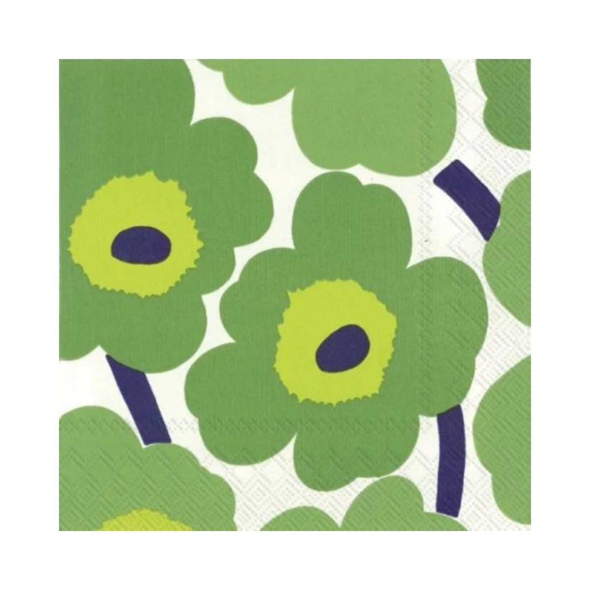 Paper Napkins Lunch Size - 33 x 33cm – Pack of 20 - Unikko Green