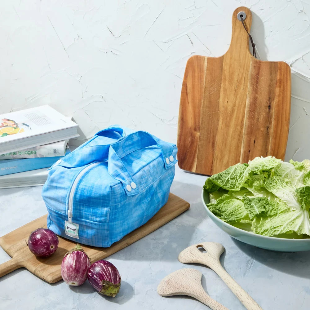 Produce Pod Reusable Vegetable Storage Bag for Fridge – Blueberry
