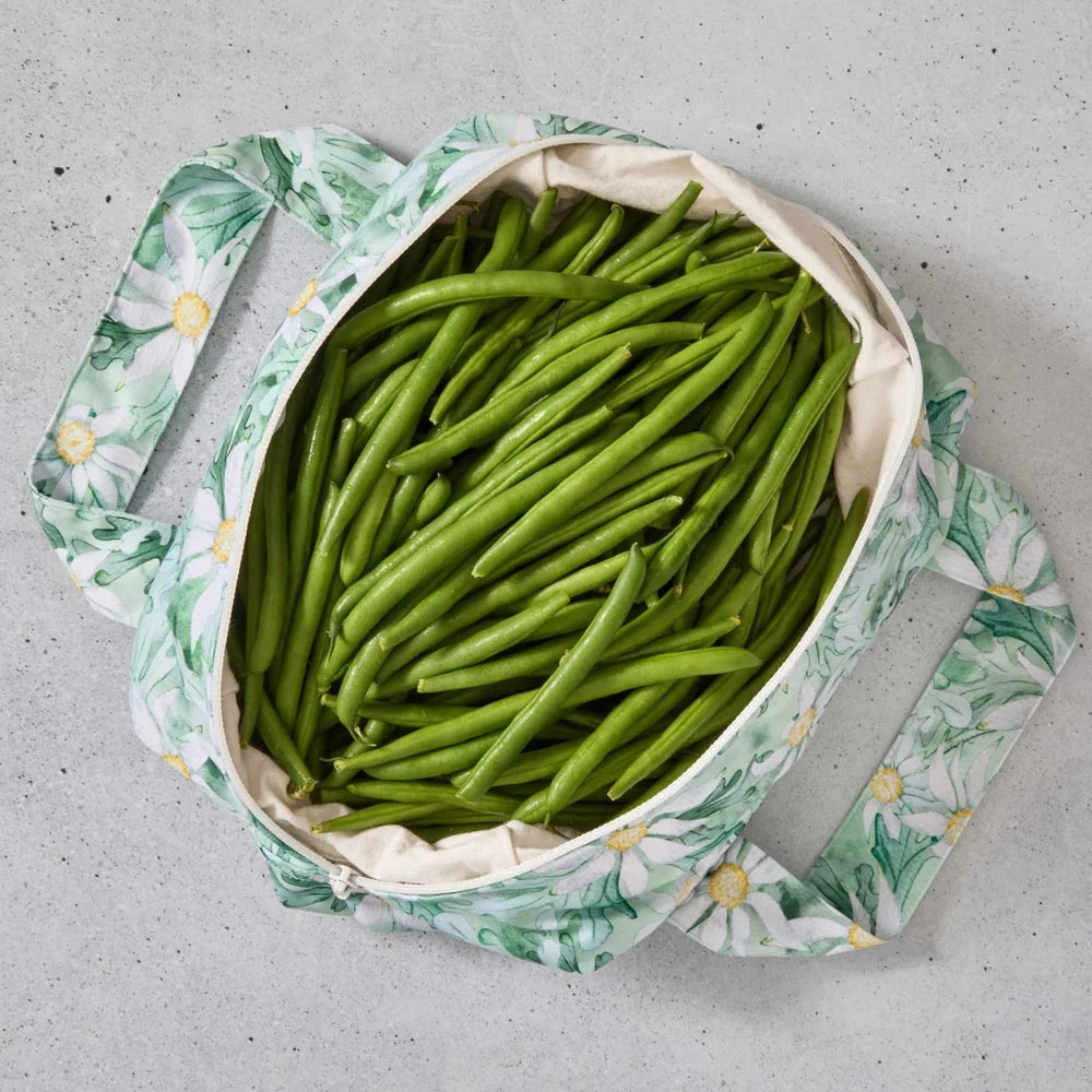 Produce Pod Reusable Vegetable Storage Bag for Fridge - Flannel Flower