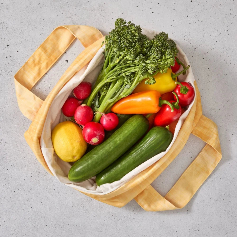 Produce Pod Reusable Vegetable Storage Bag for Fridge – Lemon