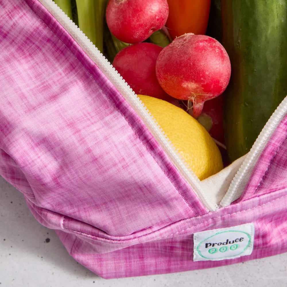 Produce Pod Reusable Vegetable Storage Bag for Fridge – Rhubarb