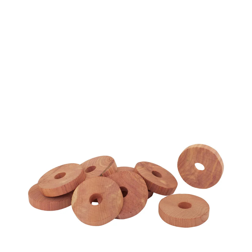 Cedar Coat Hanger Rings Clothing Protectors – Set of 10