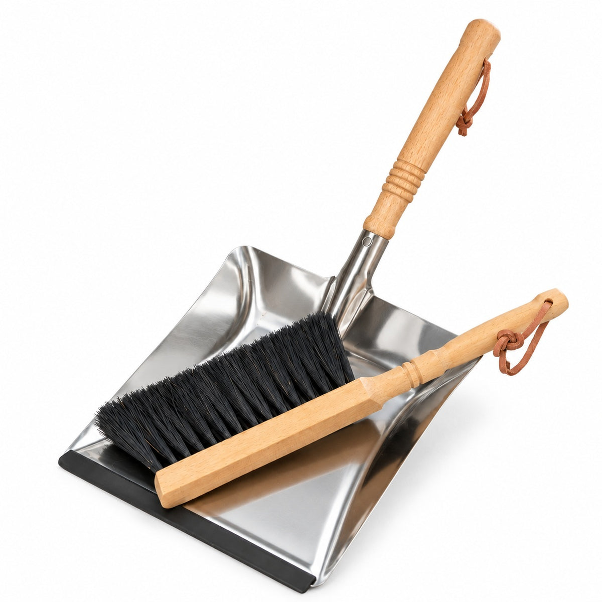 Stainless Steel Dustpan & Brush Set