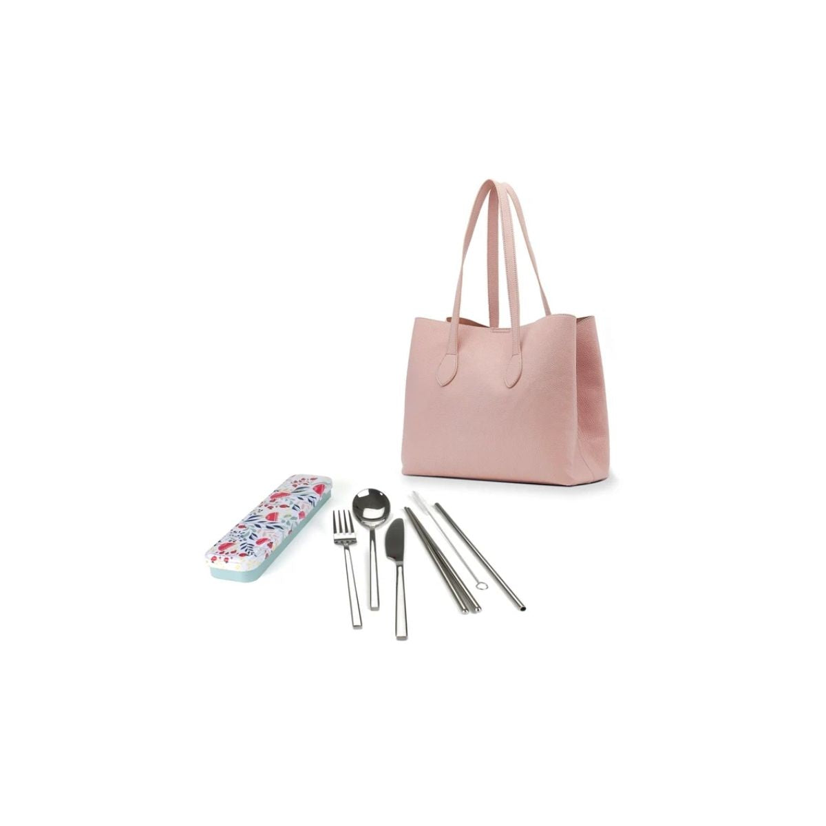 RetroKitchen Carry Your Cutlery – Reusable Travel Cutlery Set - Botanical Set