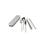 RetroKitchen Carry Your Cutlery – Reusable Travel Cutlery Set - Eucalyptus