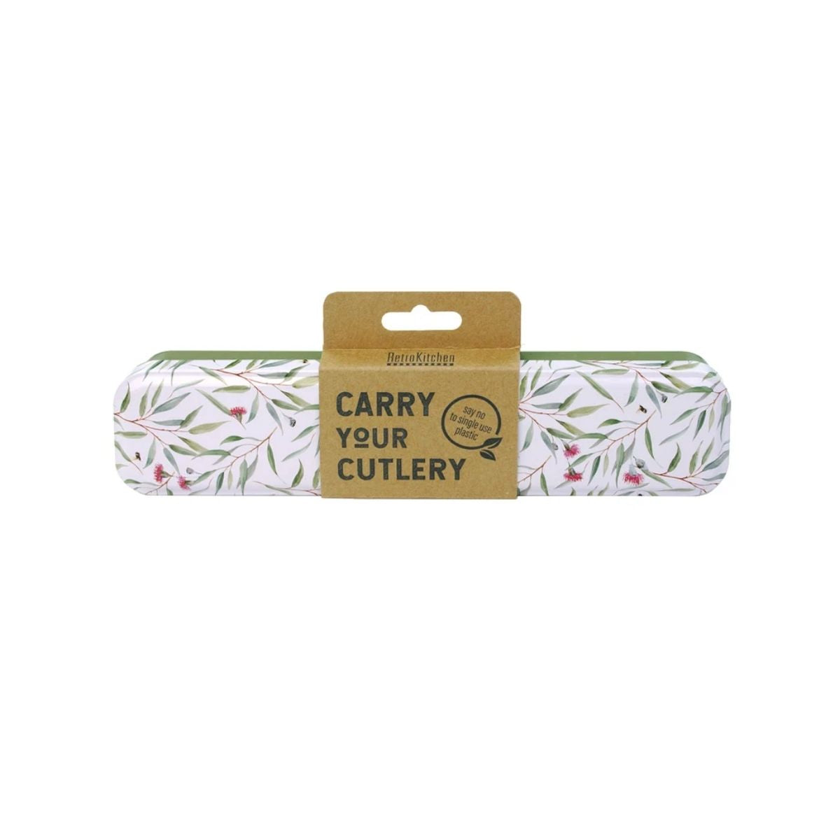 RetroKitchen Carry Your Cutlery – Reusable Travel Cutlery Set - Eucalyptus