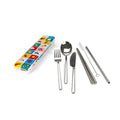 RetroKitchen Carry Your Cutlery – Reusable Travel Cutlery Set - Retro Fruits
