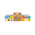 RetroKitchen Carry Your Cutlery – Reusable Travel Cutlery Set - Retro Fruits