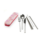 RetroKitchen Carry Your Cutlery – Reusable Travel Cutlery Set - Watercolours