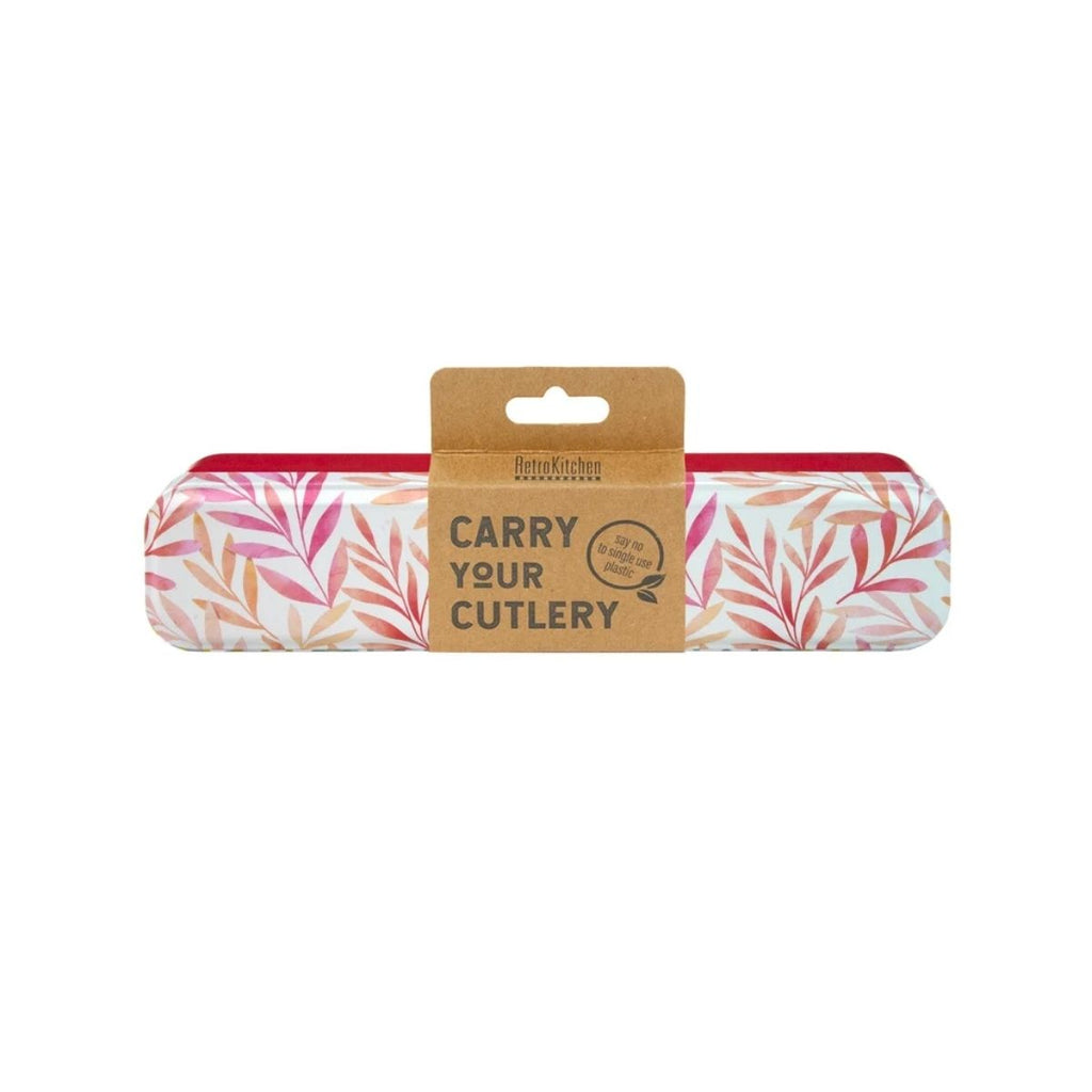 RetroKitchen Carry Your Cutlery – Reusable Travel Cutlery Set - Watercolours