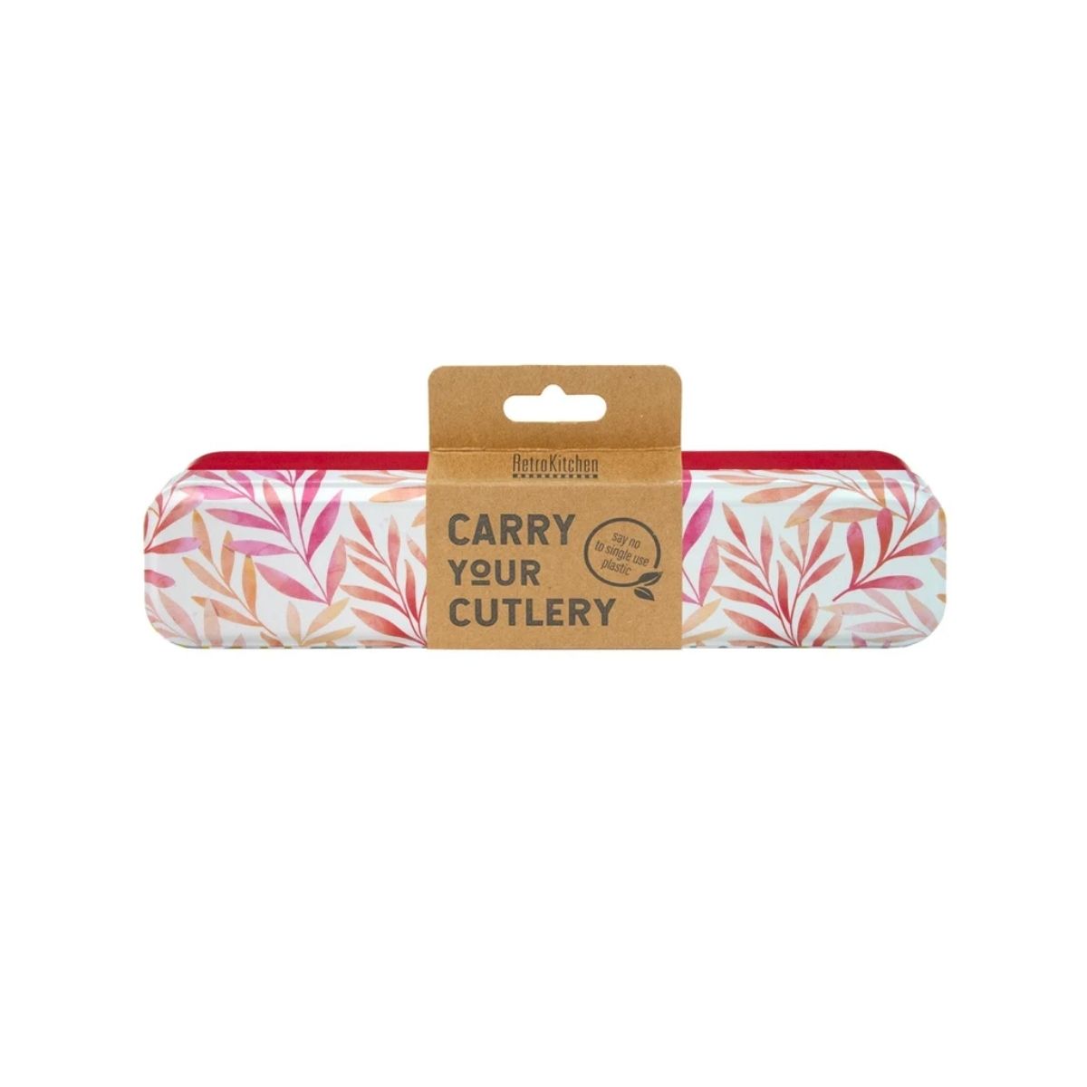 RetroKitchen Carry Your Cutlery – Reusable Travel Cutlery Set - Watercolours