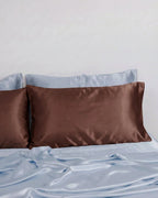 Silk Magnolia Premium 100% Mulberry Silk Pillowcase – Chocolate