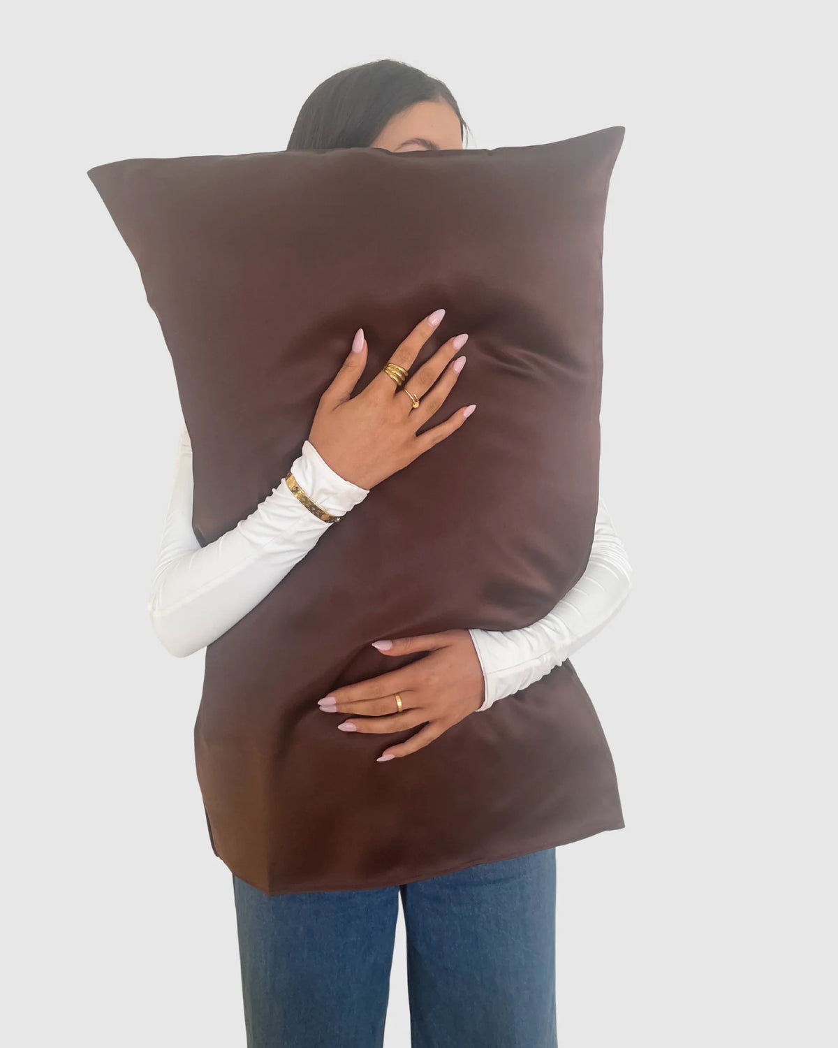 Silk Magnolia Premium 100% Mulberry Silk Pillowcase – Chocolate
