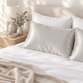 Silk Magnolia Premium 100% Mulberry Silk Pillowcase – Oyster